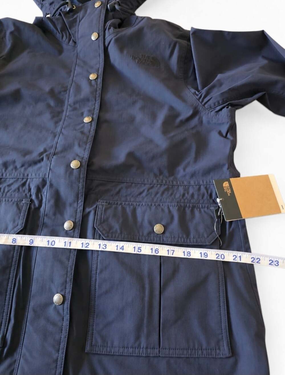 The North Face Keppler Rain Jacket Women L Summit Navy Hooded NWT - Picture 15 of 16